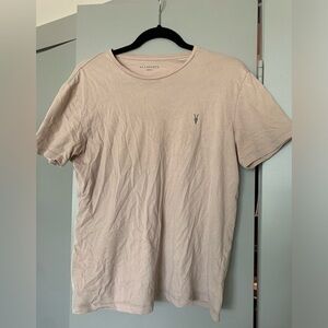 Neutral allsaints boyfriend tshirt